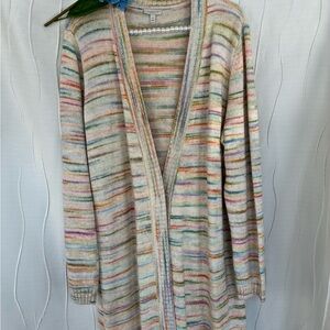 Talbots Pastel Striped Women's Cardigan